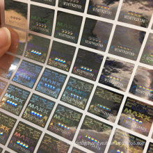 Customized Laser Marking Hologram Adhesive Sticker Metal Label Printing